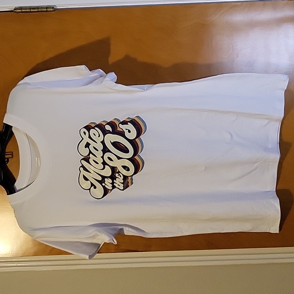 Womens White "Made In The 80's" Short Sleeve T-shirt